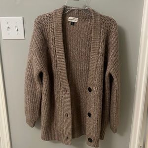 Grayish-brown knit cardigan from Universal Thread